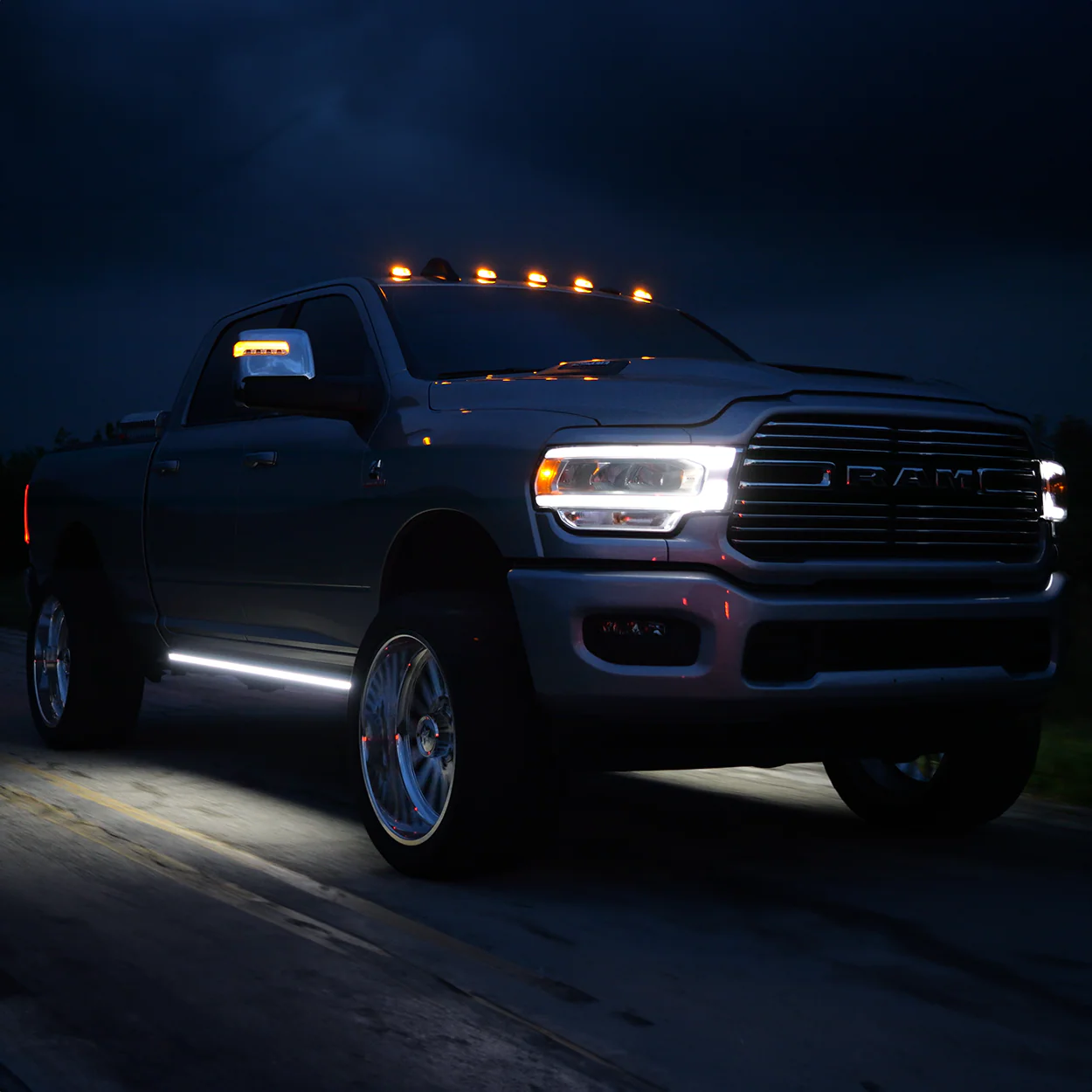 Lumastep M2 Powered Light Up Running Boards | 2019-2025 Dodge Ram 2500/3500 - J. C. Star Autoworks, Inc.