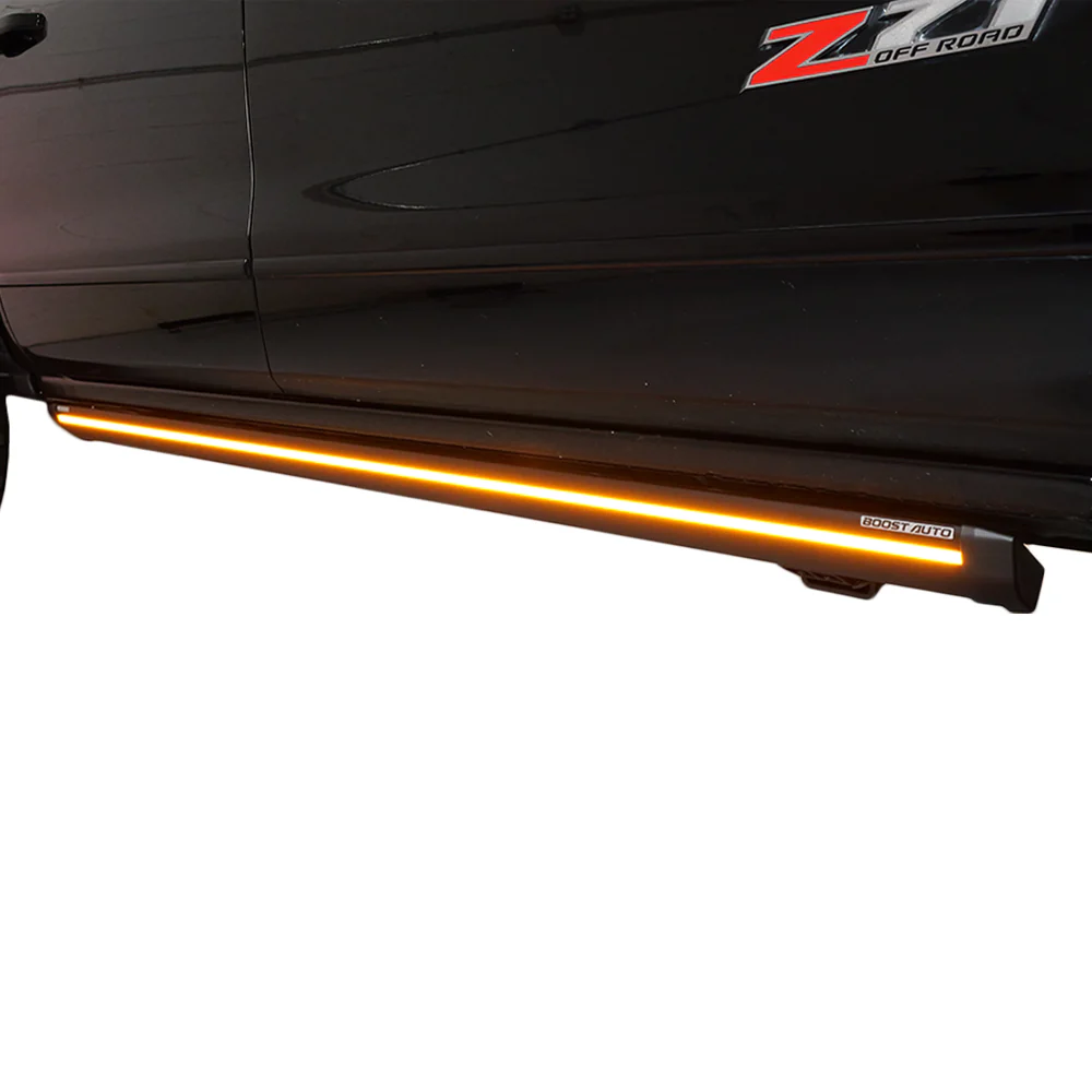Lumastep M2 Powered Light Up Running Boards | 2014-2019 Chevy Silverado & GMC Sierra - J. C. Star Autoworks, Inc.