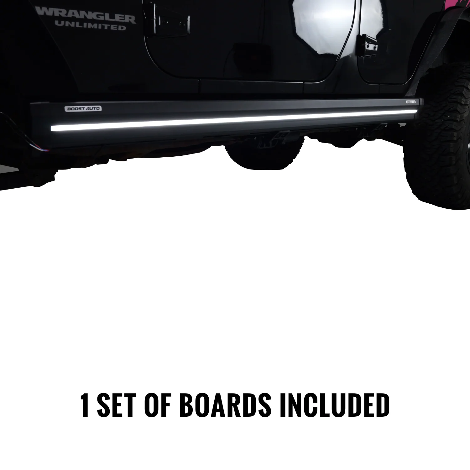 Lumastep M2 Powered Light Up Running Boards | 2007-2018 Jeep Wrangler JKU - J. C. Star Autoworks, Inc.