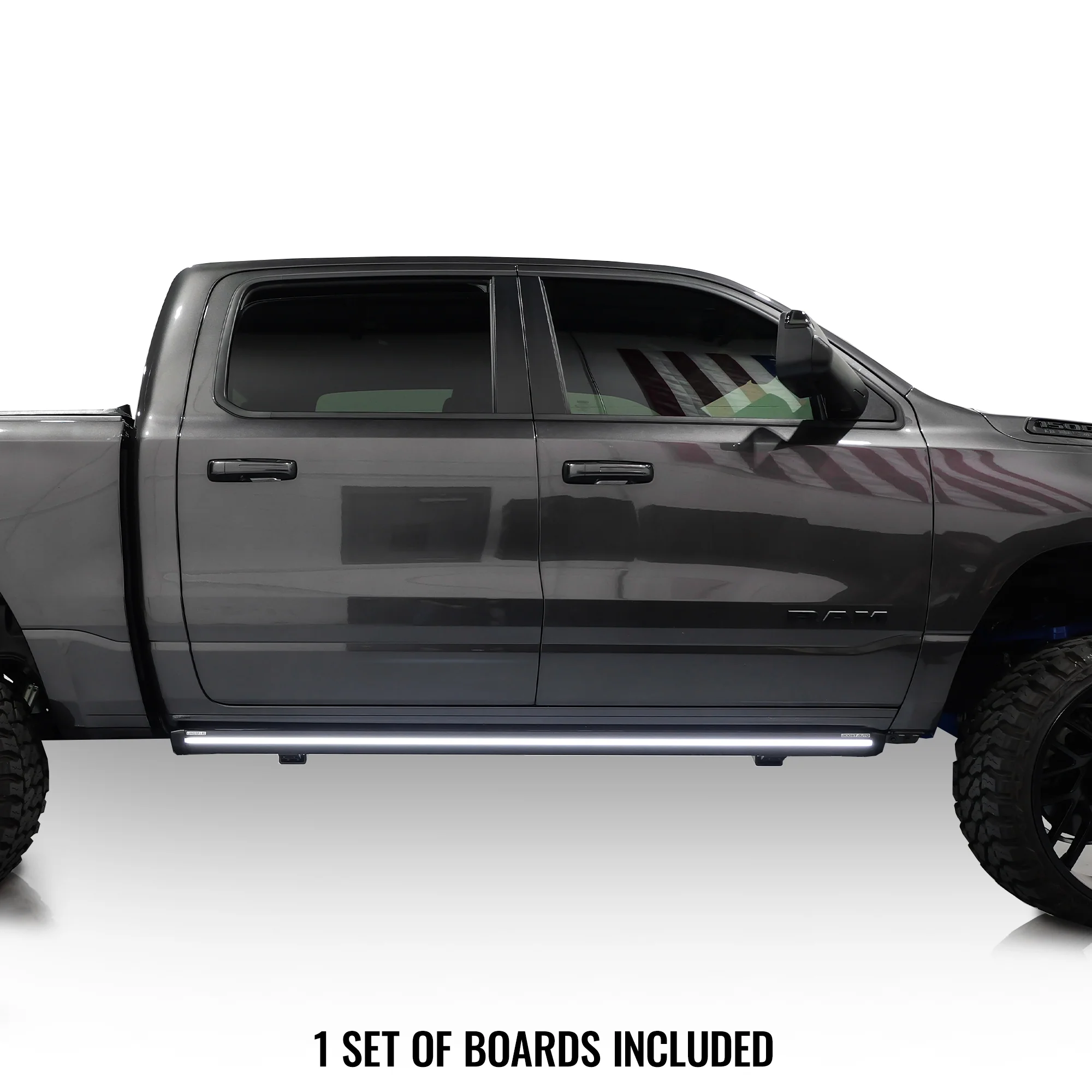 Lumastep M2 Powered Light Up Running Boards | 2019-2024 Dodge Ram 1500 - J. C. Star Autoworks, Inc.