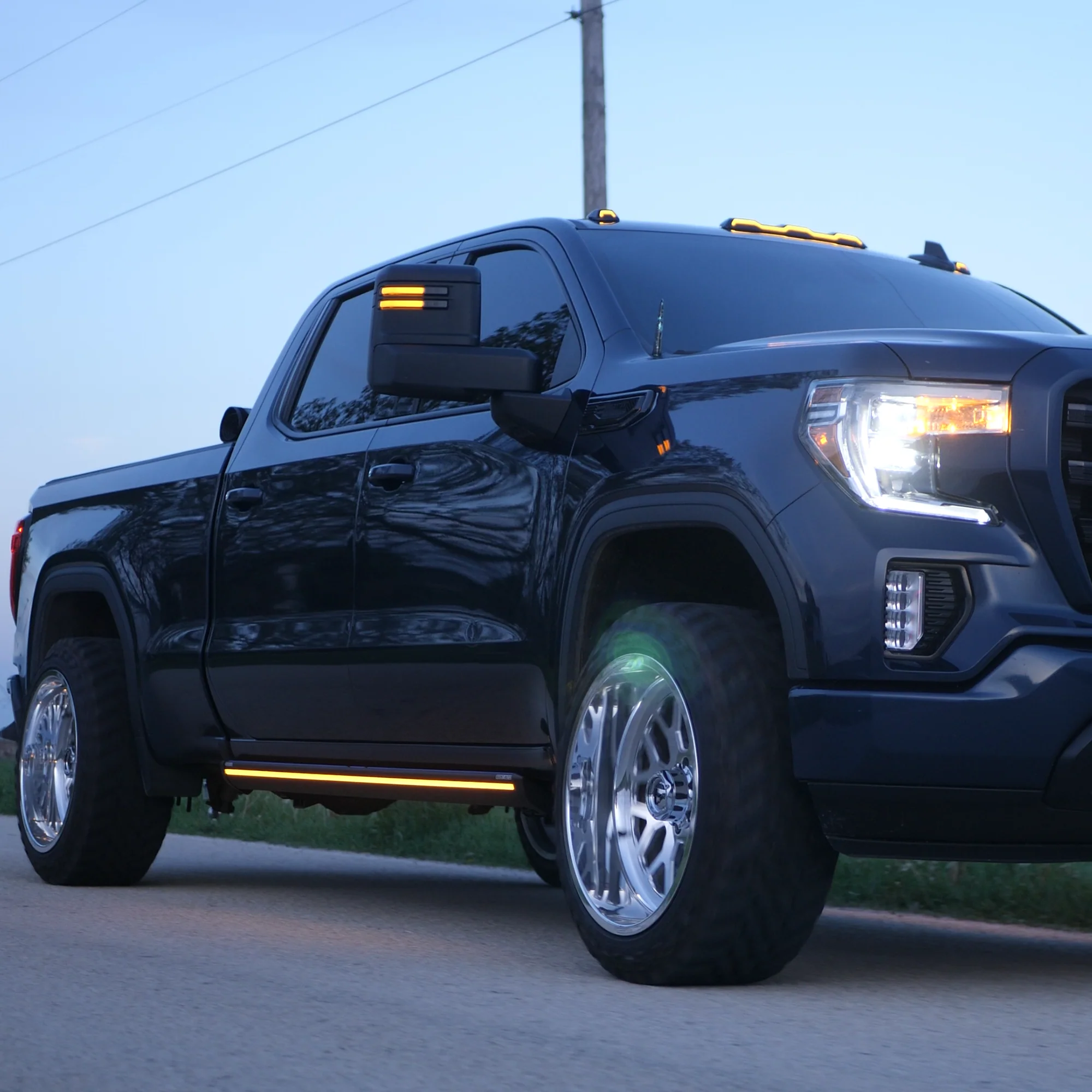 Lumastep M2 Powered Light Up Running Boards | 2019-2026 Chevy Silverado & GMC Sierra 1500 - J. C. Star Autoworks, Inc.