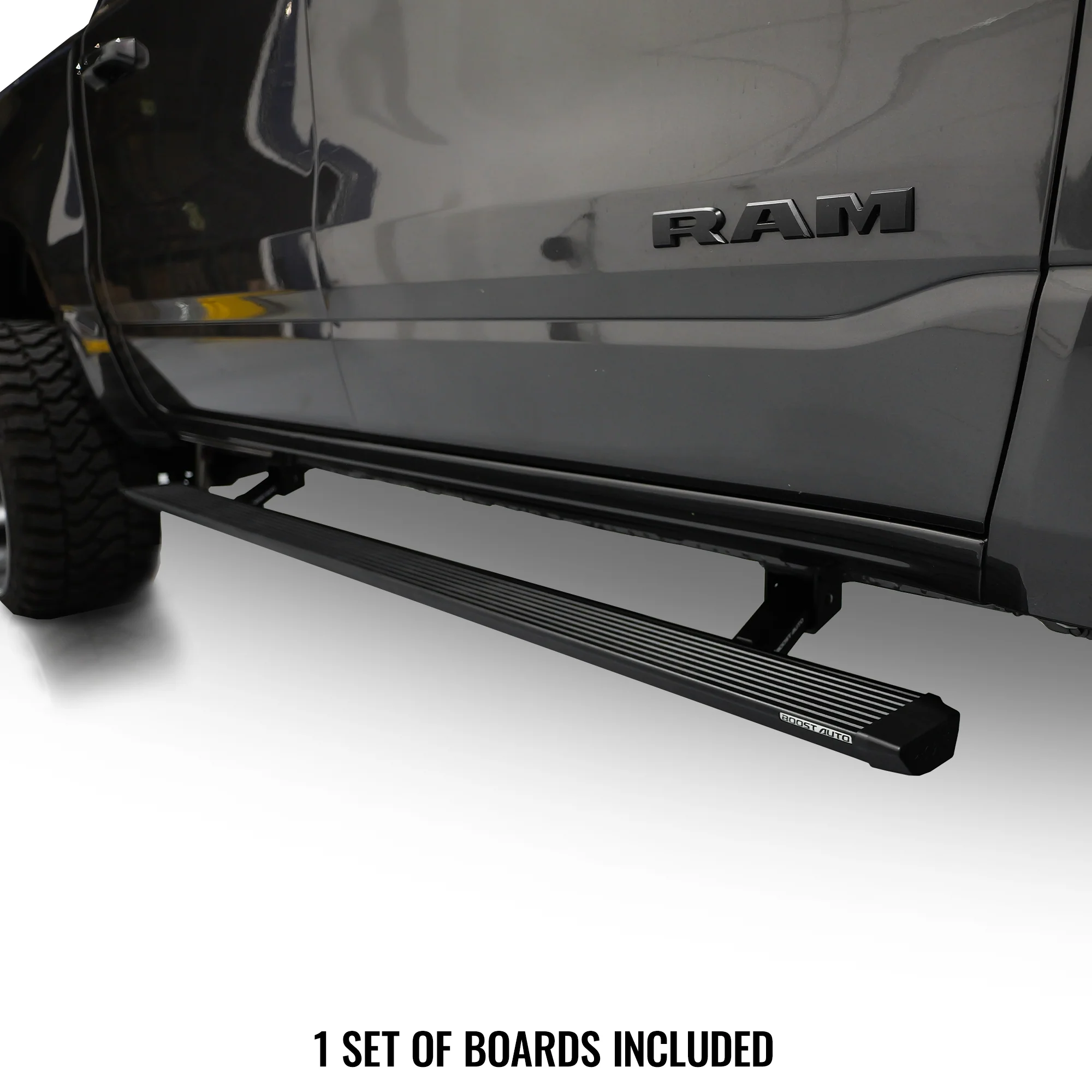 Boost Auto Powered Running Boards | 2019-2024 Dodge Ram 1500 - J. C. Star Autoworks, Inc.
