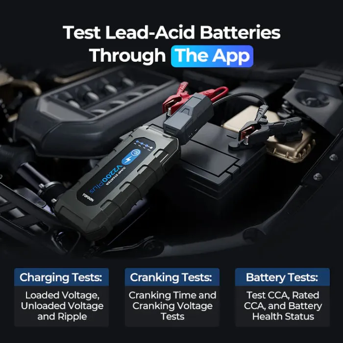TOPDON V2200Plus Jump Starter & Battery System Checker - J. C. Star Autoworks, Inc.